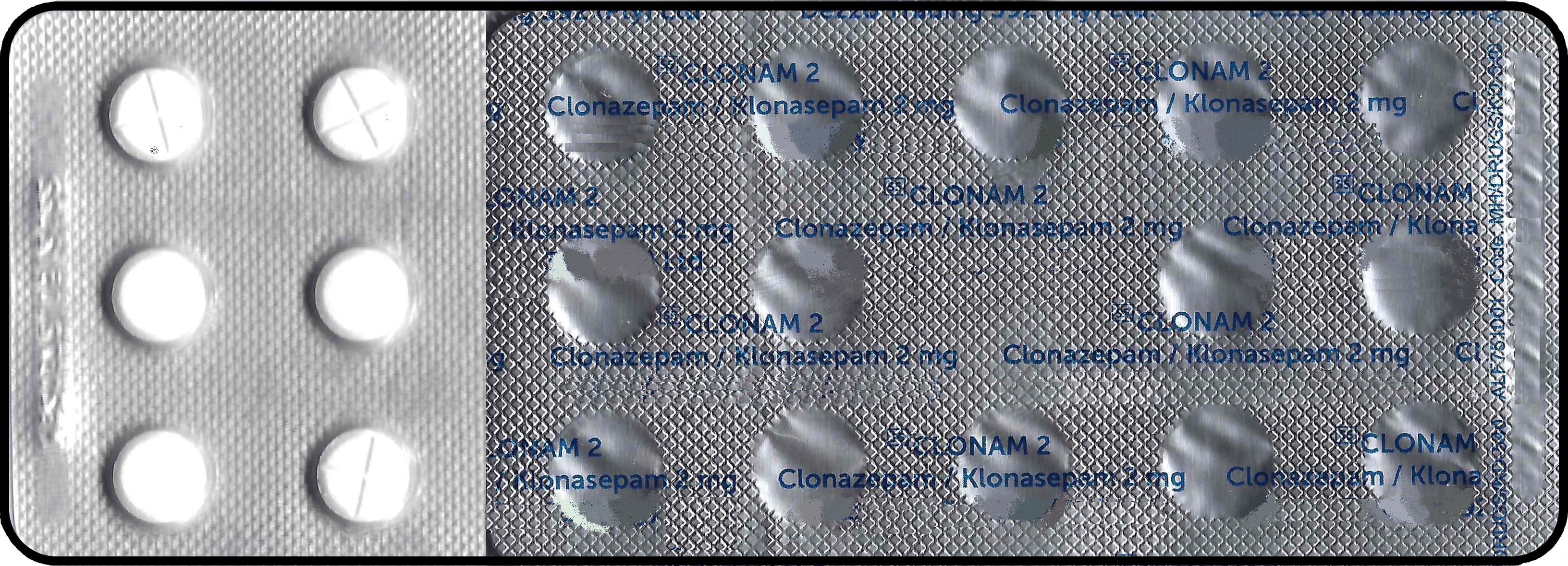 Clonazepam (Generic) - 2mg - Blister Pack